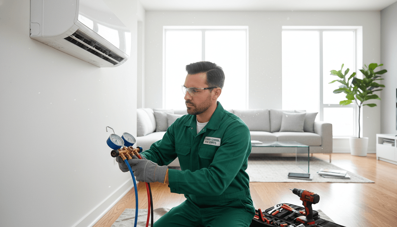 Air conditioning unit installation